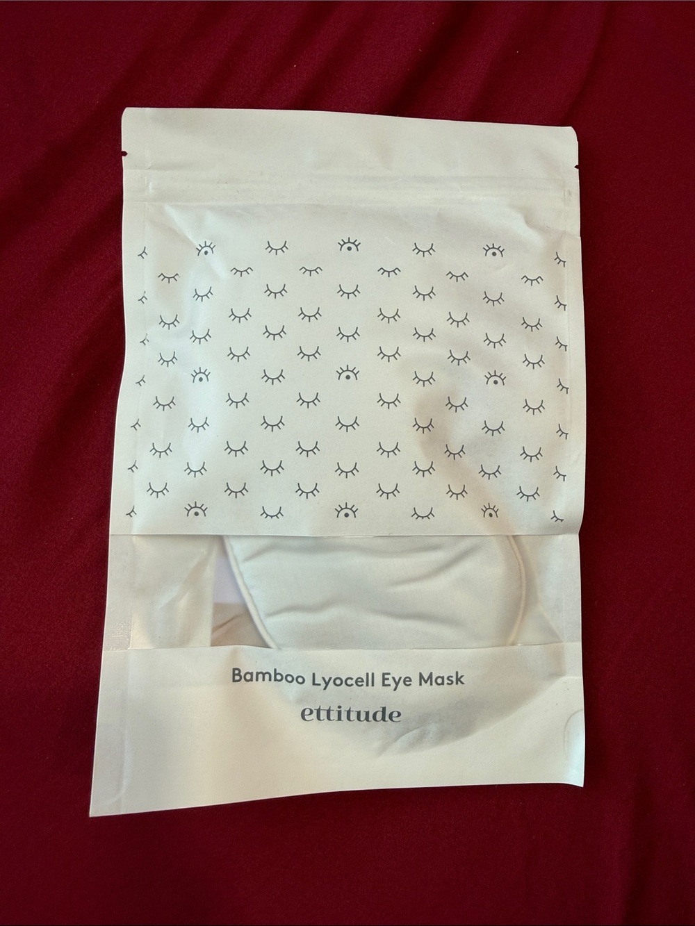 ettitude Bamboo Lyocell Eye Mask — White